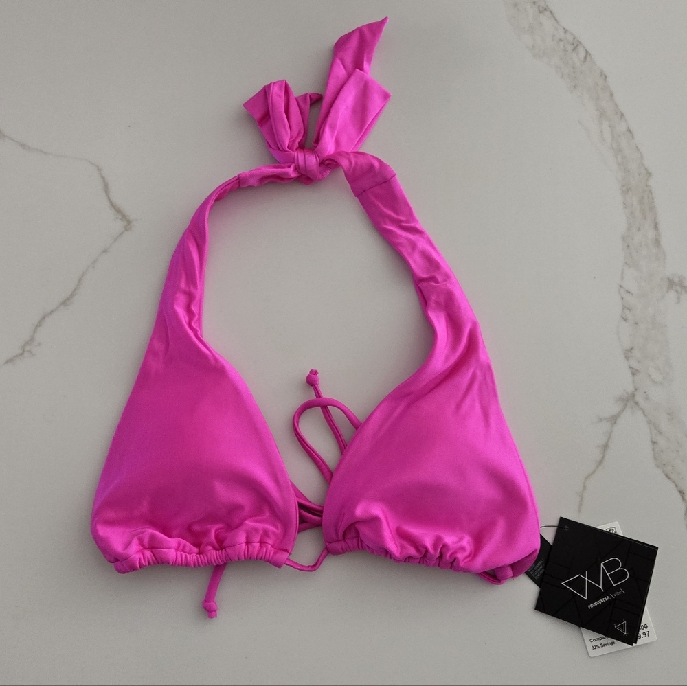 NWT Vicious Young Babes Butter Up Halter Bikini Top